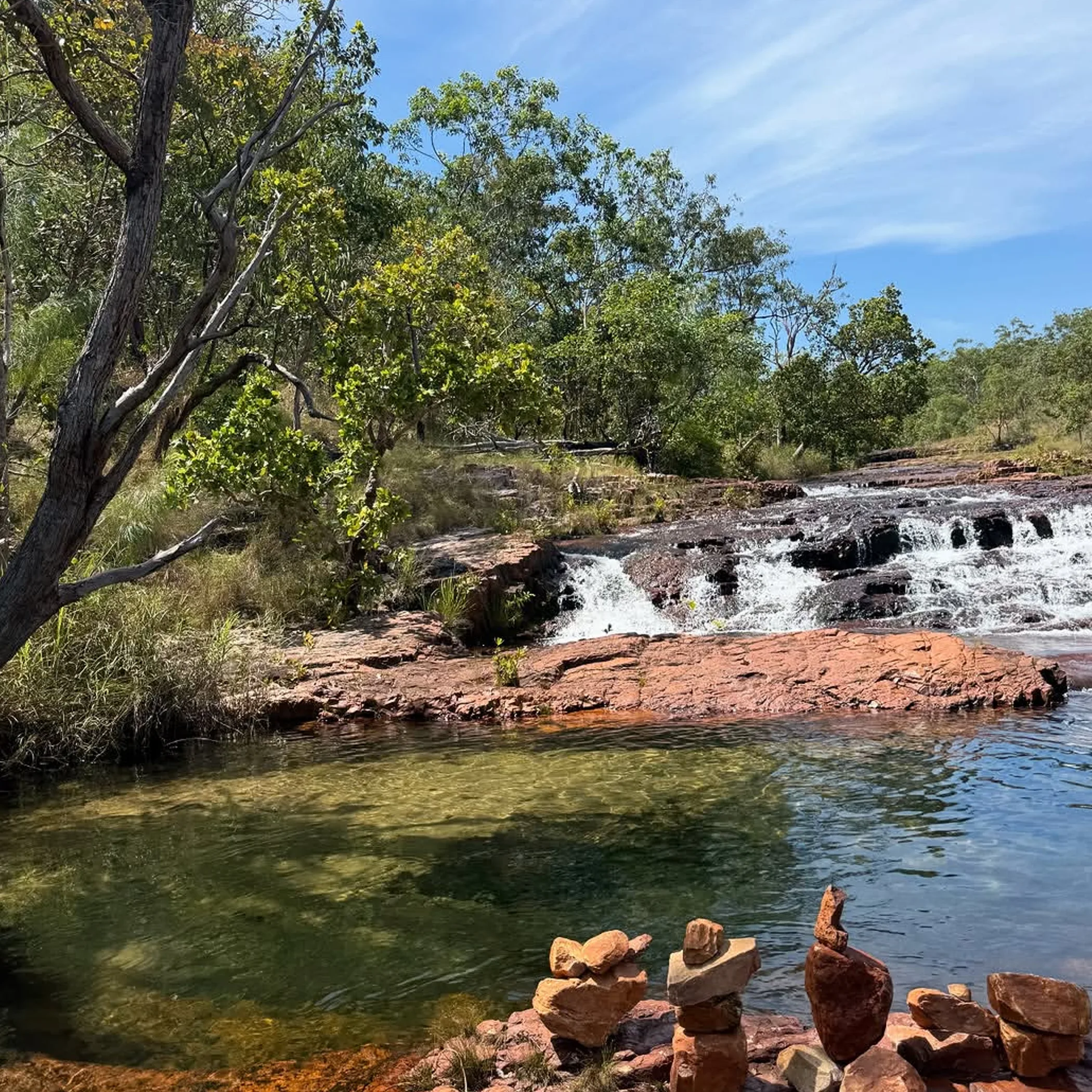 litchfield national park water and rocks